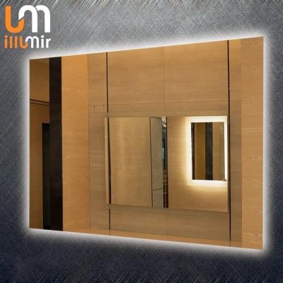 China Equipado con luz retroiluminada Iluminado con Android inteligente Espejo de baño decorativo montado en la pared en venta