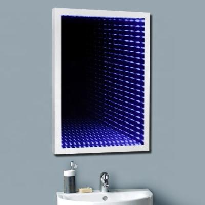 China CE IP44 3D Baño LED Infinity Mirror con cinta LED SMD 2835 reemplazable en venta