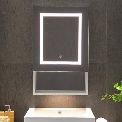 China Grey Aluminium Wall Mounted Vanity with Modern Design Style and DTC Soft Close Accessories for sale