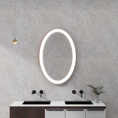 China Single Sided Rectangular Touch Switch LED Strip Light Bathroom Mirror for sale