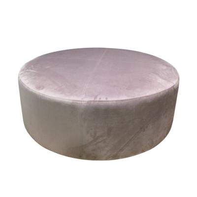 China Modern Round Pink Velvet Stool For Event Wedding Rental for sale