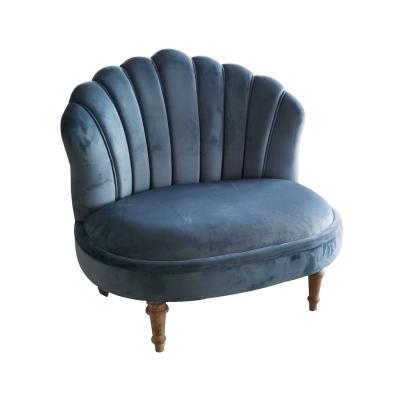 China French Style Peacock Blue Velvet Upholstered Chair With Event Hire for sale