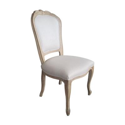 China Size Customed Event Louis Oak Wood Dining Room Rental French Wooden Chairs for sale