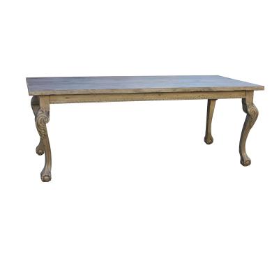 China Event Rentals Rectangle Table Restaurant Size Customed Wedding Reclaimed Wood Dining Table for sale