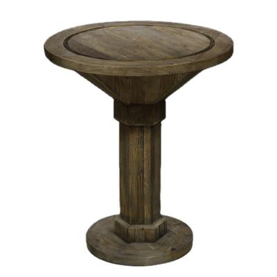 China modern industrial round elm wood bar table for wedding event bar rantal wood tables for sale