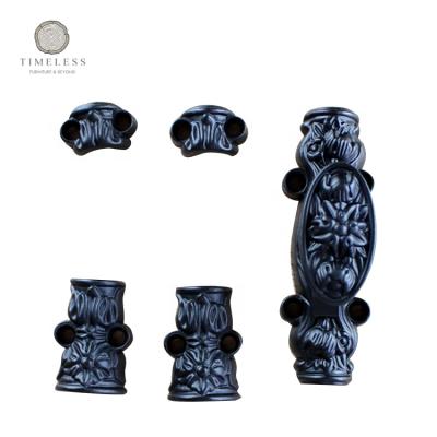 China Small Size Cabinet Handle 5pcs Cabinet Lock Cremone Bolt Lock Black Color Cabinet Handle for sale