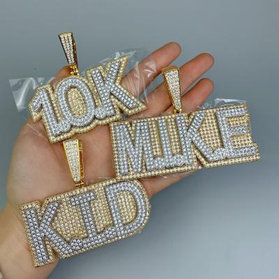 China Custom Hiphop 10K/14K GOLD VVS moissanite hiphop pendants for men women jewelry for sale