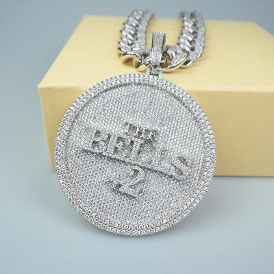 China Hiphop 925 Sterling Silver Hiphop Jewelry DEF VVS moissanite diamond custom iced out name pendant for sale