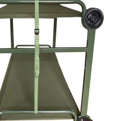 China Wholesale High Quality Durable Camping Ultralight Portable Bunk Folding Cradle Army Military Bed for sale