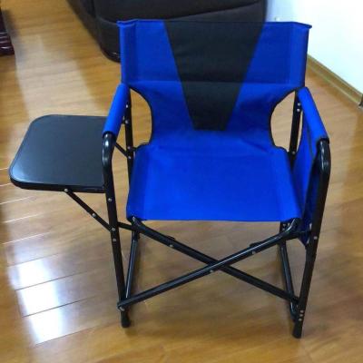 China Modern Heavy Duty Compact Camping Folding Mesh Chair With Side Table And Handle for sale