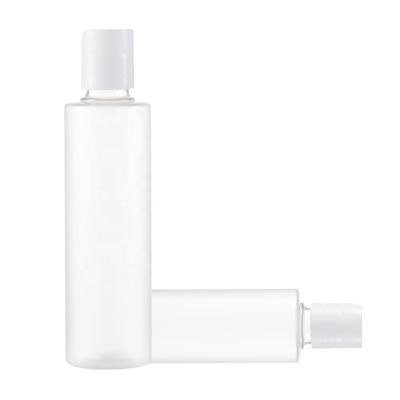 China Household Products New 100ml Amber Clear Round Pet Bottle White With Packing White Hand Sanitizer Lotion Wash Bottle for sale