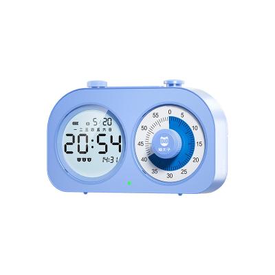 China Plastic Study Alarm Clock 60 Minutes Visual Timer Mini Study Timer For Kids Countdown Rechargeable Mechanical Children Timer for sale