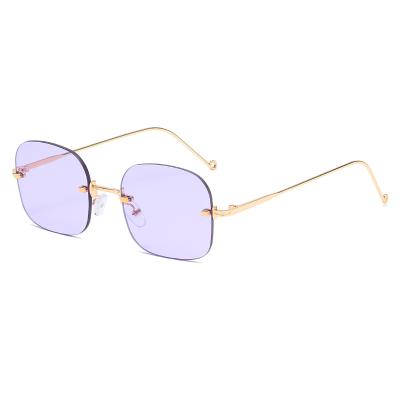 China Fashion Sunglasses Classic Retro Stylish Sunglass Women Brand Rainbow Metal Frame Candy Gradient Sun Glasses Chromatic Sun Glasses for sale