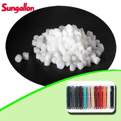 China White Opaque 40A~90A TPE Plastic Material Easy to Colouring for Overmolding for sale