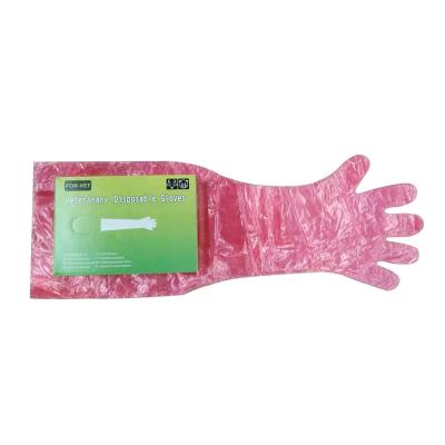 China Livestock / Livestock Epidemic Prevention Breeding High Performance Wide Type Colored Disposable Long Arm Soft Glove for sale