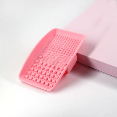 China Wholesale Clean Easy Clean Reusable Beauty Tools Cosmetic Make Up Multifunctional Wash Brush Pad Silicone Makeup Brush Cleaning Board for sale