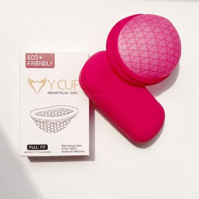 China 2022 New Wired Soft Period Cup Ring Case Eco-friendly Reusable Menstrual Discs For Women for sale