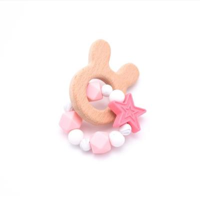 China Safety Food Grade Silicone Chew Free BPA Free Baby Teething Teeth Gift Toys for sale