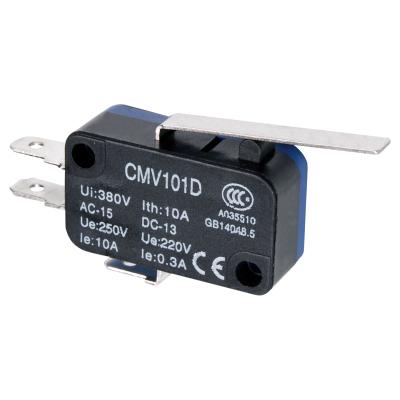 China CNTD High Quality Miniature Micro Snap Action Micro Switch 0.05mm~1m/s 10A 380V CMV101D Below 85% RH CMV101D for sale