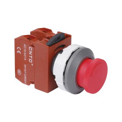 China CNTD Momentary IP65/IP40 Push Button Switch 30mm 10A 380V Waterproof C3PNR3 @40-500hz 380VAC NC; ZHE C3PNR3 for sale