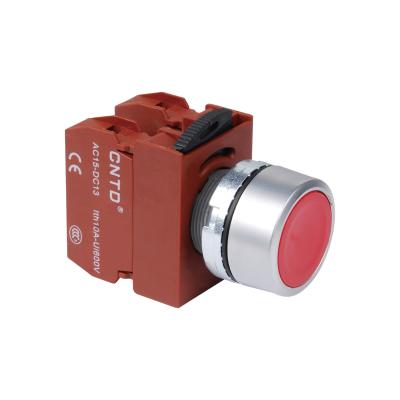 China CNTD IP65/IP40 Waterproof Momentary Push Button Switch 22mm 10A 380V C2PNF 10g @40-500hz NC; ZHE C2PNF for sale