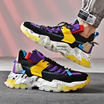 China Running shoes brand 2020 hip hop sneakers mens casual shoes comfortable adult sports mesh high quality mens fashion breathable sneakers for sale