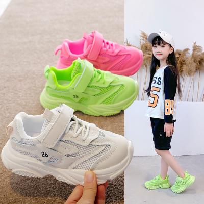 China Boys Breathable Breathable Jogging School Shoes Casual Slip-On Chunky Light Weight Trainer Kids Solid Color Kids Sneakers for sale