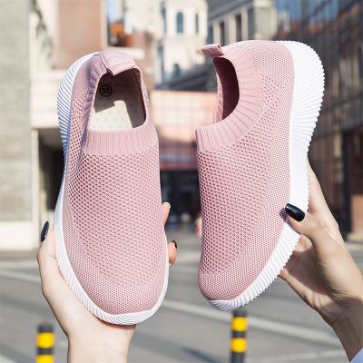 China Sock Shoes Women's Fashion Slip On Super Lightweight Sporty Mesh-Comfortable Casual Gym Sport Sock Walking Shoes Work Sneakers for sale