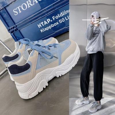 China 2021 Fashion Trend Women Casual Shoes Sneakers Fashion Sneakers Breathable Women Shoes Feminine Women Summer Comrfortable Platform Shoes for sale