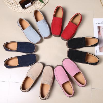 China Genuine Leather Flat 2022 New Spring Summer Women's Flats Slip On Loafers Shoes Women Loafers Flat Casual Shoes for sale