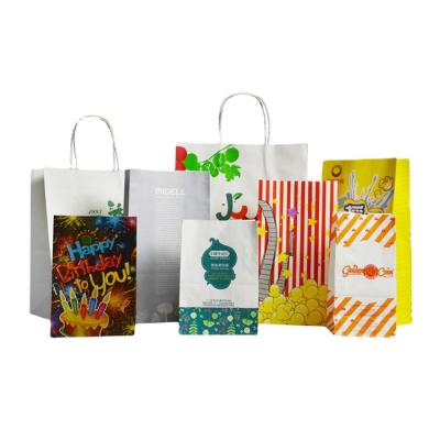 中国 100-180g food cake packing tote paper bag food packaging donut and burger 販売のため