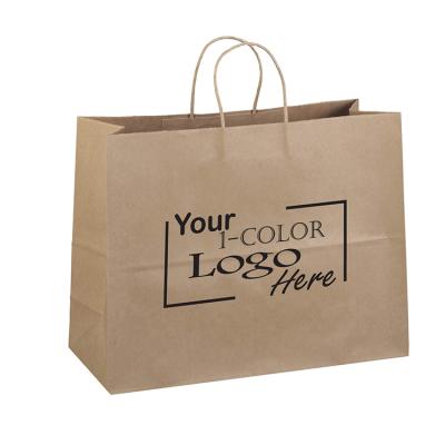 中国 High quality strong customised printing logos oem big recycled large retail gift paper shopping bags with handle 販売のため