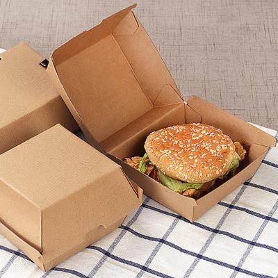 中国 Manufacturers custom hamburger carton disposable takeaway packaging chicken leg burger snack box 販売のため