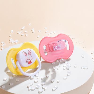 China BPA Free Baby Pacifier Nipple Shape Aids Promote Healthy Development Oral Silicone Orthodontic Nipple Stay Clean Baby Pacifier for sale