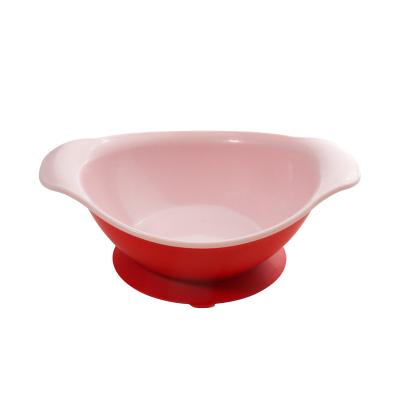 China Amazon BPA Free Sustainable Baby PP Suction Bowl Hot Selling Factory Wholesale Double Color Kids and Baby Snacks Bowl for sale