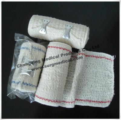 China Surgical Elastic Crepe Bandage Bleached / Natural With Line Comfortable To The Skin for sale