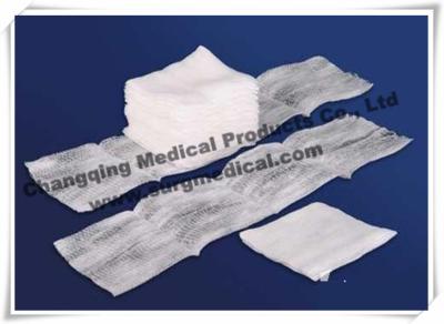 China 100% Cotton Filled Exodontia Woven Gauze Sponges For Surgery / Tooth Extraction for sale