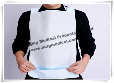 China Clinics / Salons Waterproof Dental Patient Bibs With Ties , Dental Disposable Products for sale