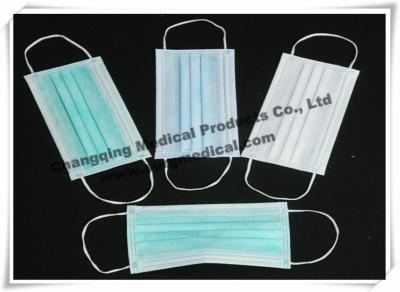 China Medical Surgical Pleated Non - woven Face Mask 2ply / 3ply / 4ply Fluid Resistant for sale