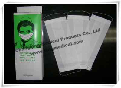 Chine masque protecteur 2ply/1ply de papier jetable médical avec la boucle élastique d'oreille à vendre