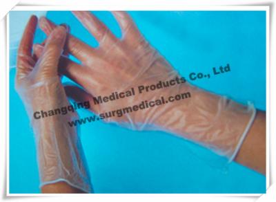 China Surgical PVC Vinyl Examination Gloves Powdered / Powder Free for sale