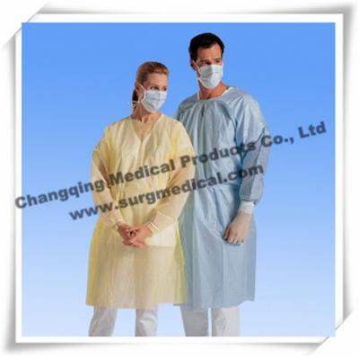 China Spunbonded Disposable Isolation Gowns PP/ PP W PE / SMS Material for sale