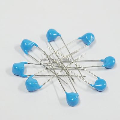 China X-Ray Machine Capacitor 10kv 101K Ceramic A Blue Disco Disc Voltage Capacitor for sale