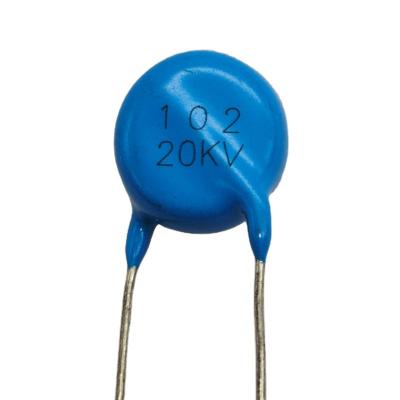 China Ceramic Disc Power Supply DISC Capacitor 20kv 102K 1000pF Lead Radial Type Ceramic Capacitor for sale