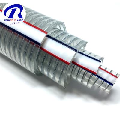 China Flexible High Quality Reinforced PVC Spiral Steel Wire Hose PVC Wire Suction Tube Tubing Tubing Tubing for sale