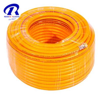 China High pressure 3 layers 5 layers yellow pvc agriculture high pressure sprayer hose with fittings for sale