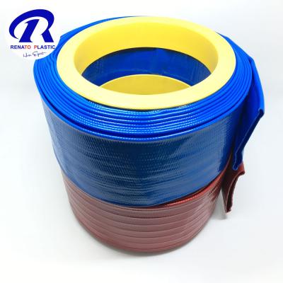 China Light/Durable/Working Life PVC Layflat Hose Factory Manufacturer Renato Agricultural Irrigation Water Pump High Pressure/Long Time Discharge Layflat PVC Hose for sale