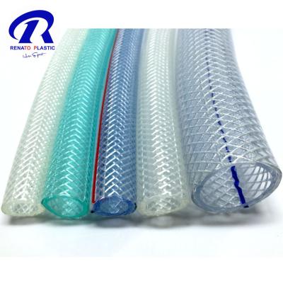 China Durable Plastic Hose Clear Vinyl Tubing Fiber Braided Reinforced PVC Tube Plastic Hose for sale