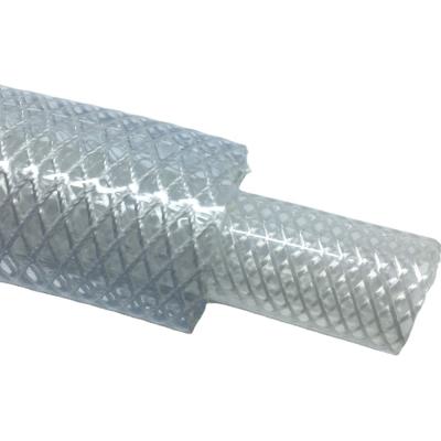 China Durable Clear Plastic Vinyl Tubing Fiber Braided Reinforced PVC Tube Pipe Hose For Water Transfer for sale