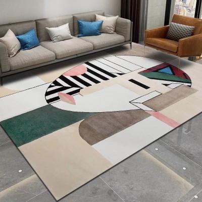 China Stain Resistant China Factory Price Modern Living Room Rugs Living Room Rugs 3D Printed Home Carpet for sale